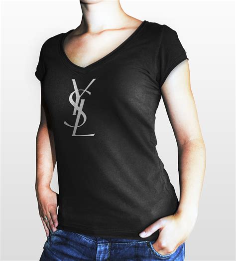 t shirts yves saint laurent|saint laurent t shirt women's.